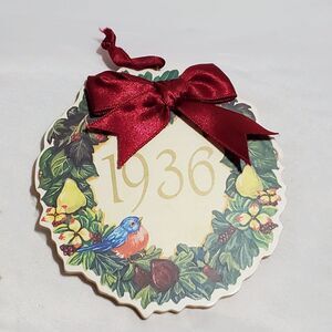 Roman Inc. 1936 Die Cut Wreath A Year To Remember 4" Ornament